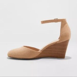 Tan Wedge Pumps